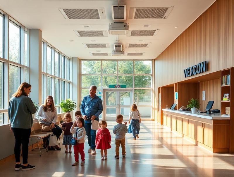 Families visiting BCIS campus