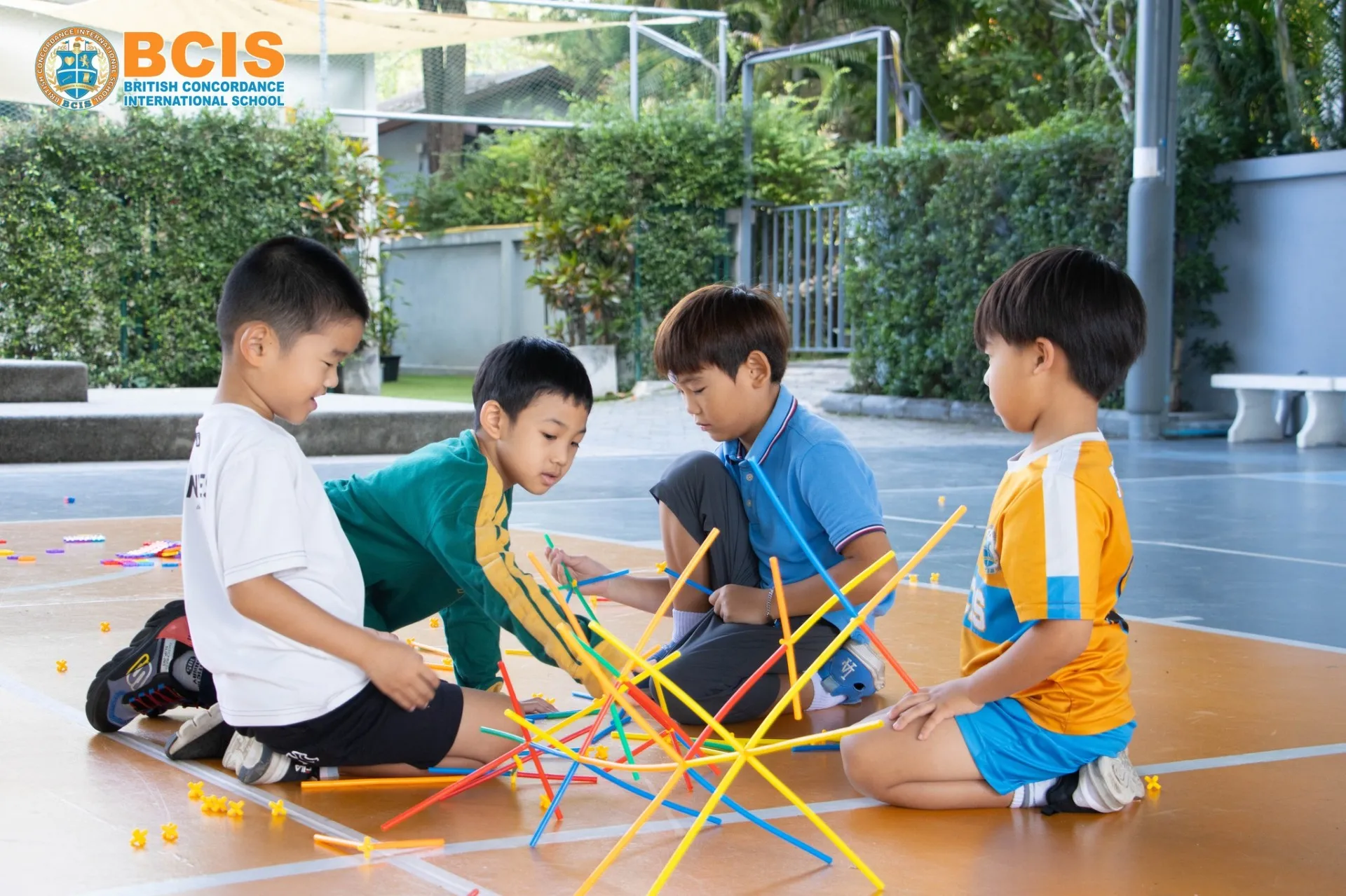 Children enjoying activities on Children's Day at BCIS