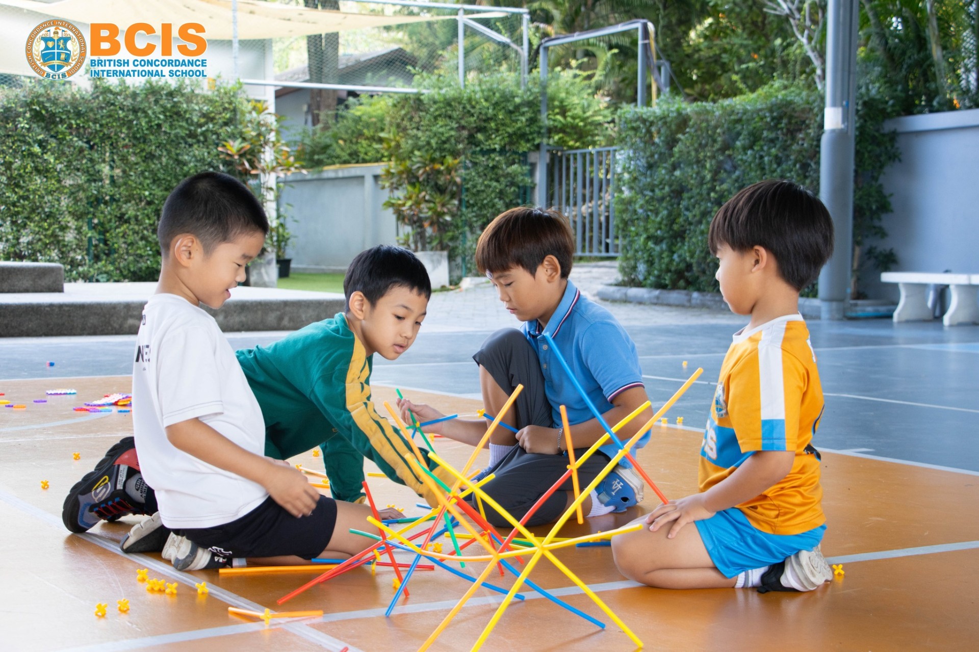Children enjoying activities