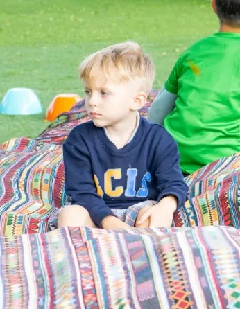 Young student enjoying the celebration