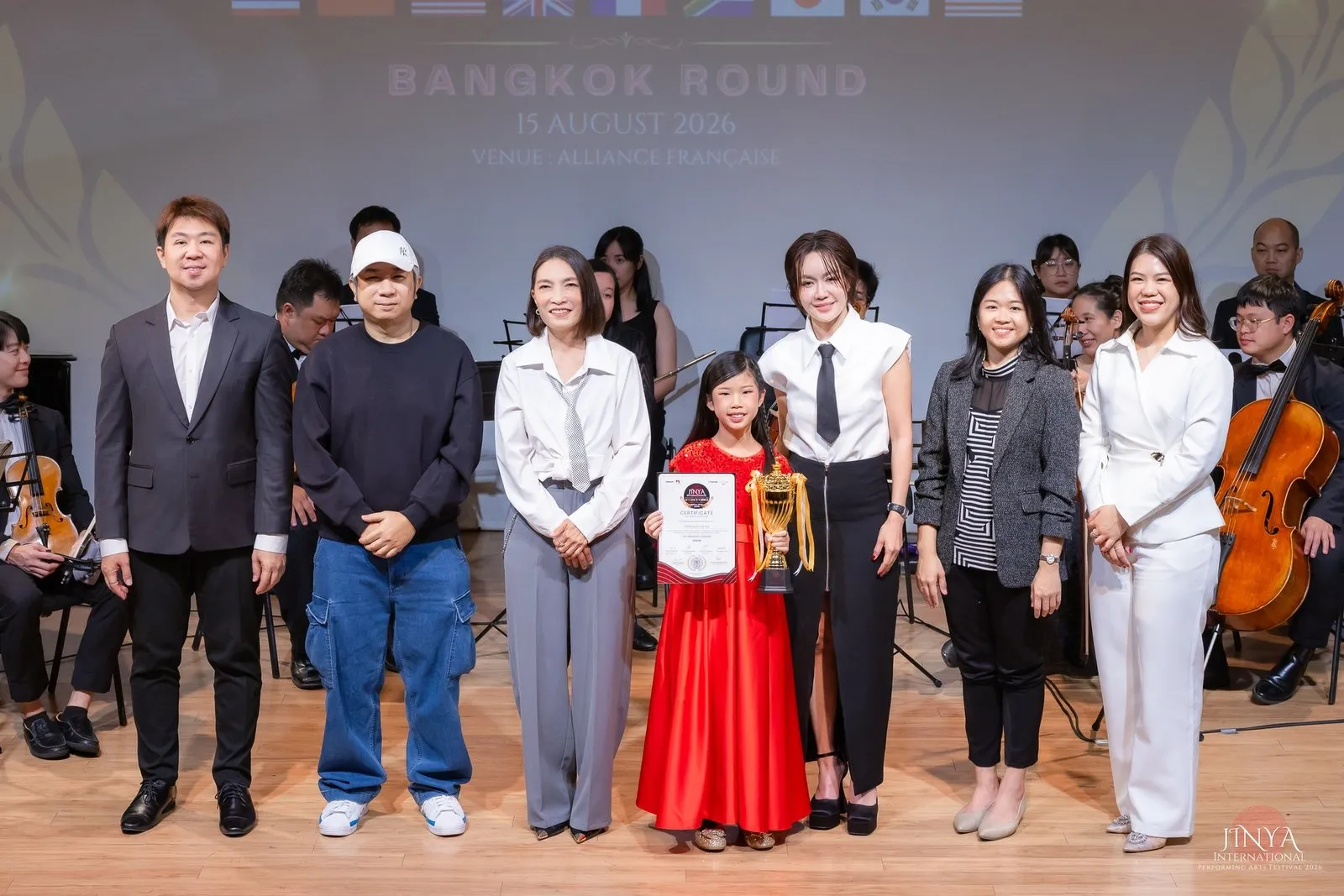 Patricia with the judges and organisers after the Bangkok Round